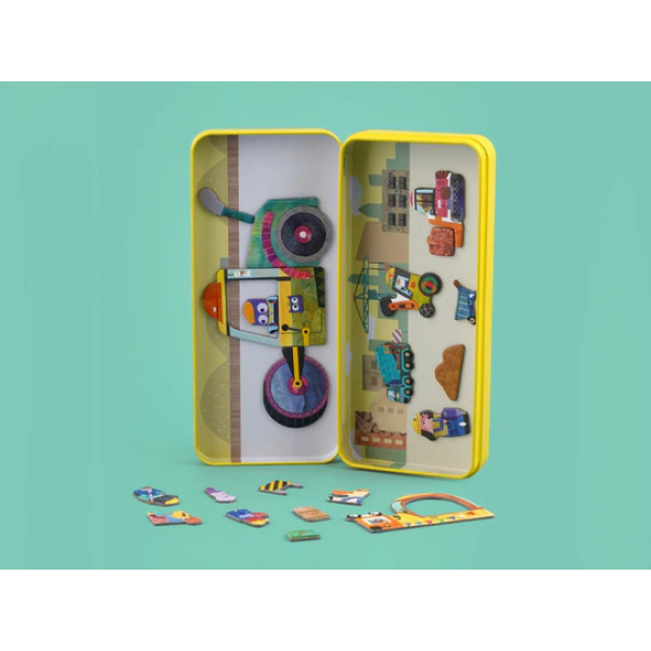 Caja Magnéticos De Viaje - Camiones