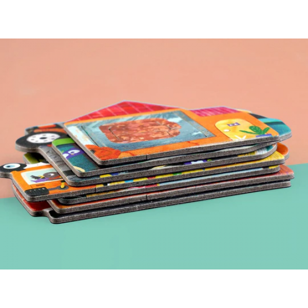 Caja Magnéticos De Viaje -Trenes