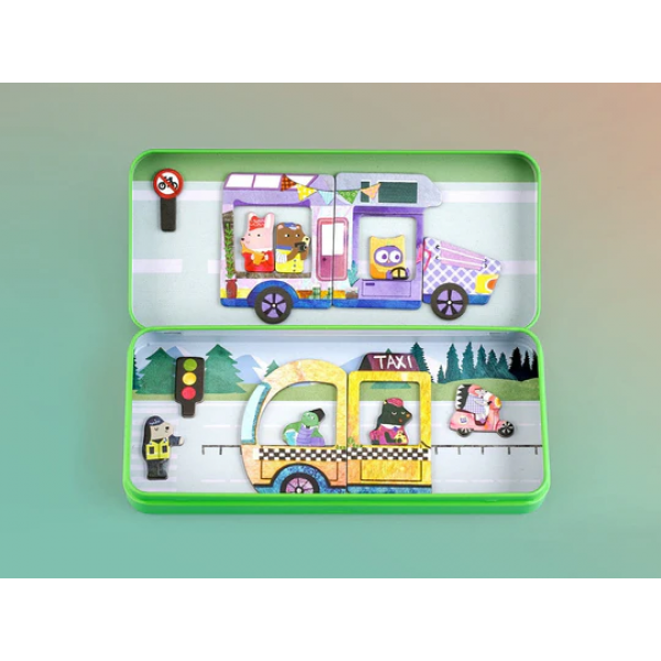 Caja Magnética De Viaje - Coches