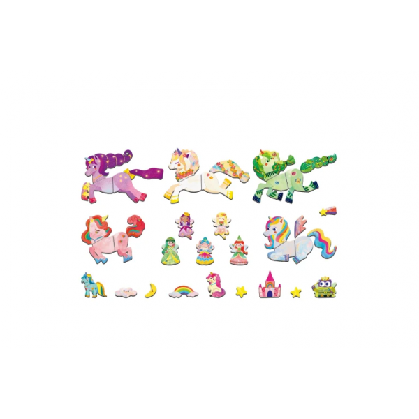 Caja Magnética De Viaje - Unicornios