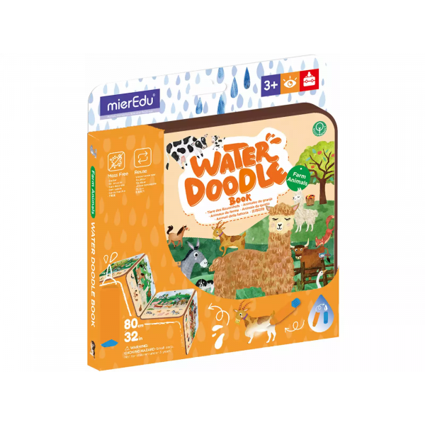 Libro De Garabatos De Agua - Animales De Granja