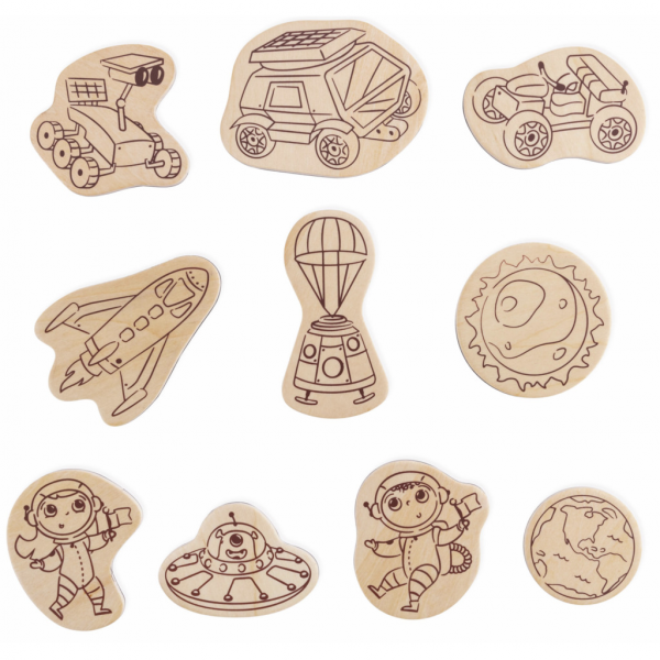 Vida Espacial de Marte, Imanes de Bricolaje para Contar historias