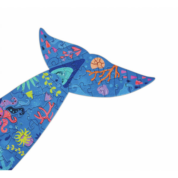 Rompecabezas de Suelo Brillante de Ballena - 200 pzs