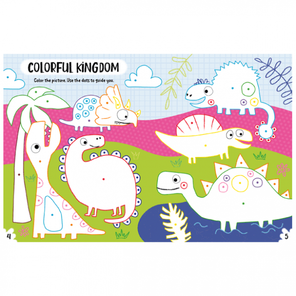 Libro de Actividades para Colorear de Dinosaurios: Crea y Juega