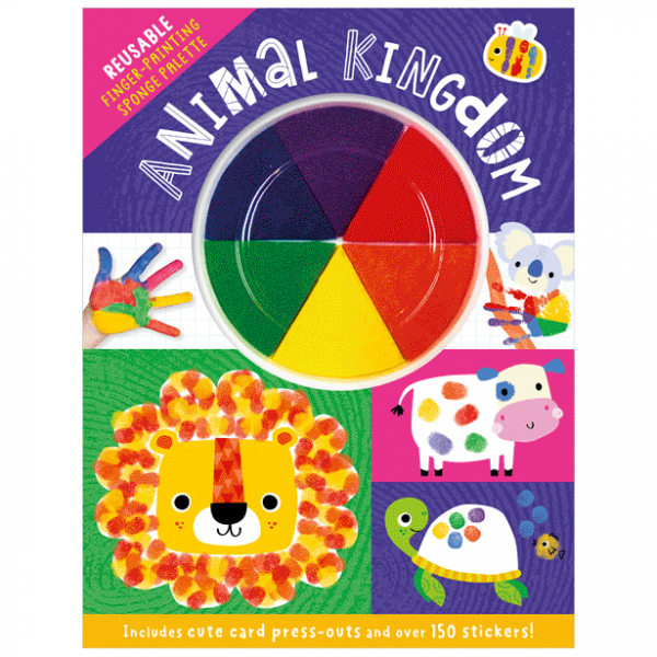 Libro De Actividades Para Pintar Con Los Dedos: Reino Animal