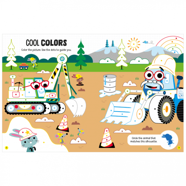 Excavadoras Ocupadas - Pegatinas De Ojos Saltones