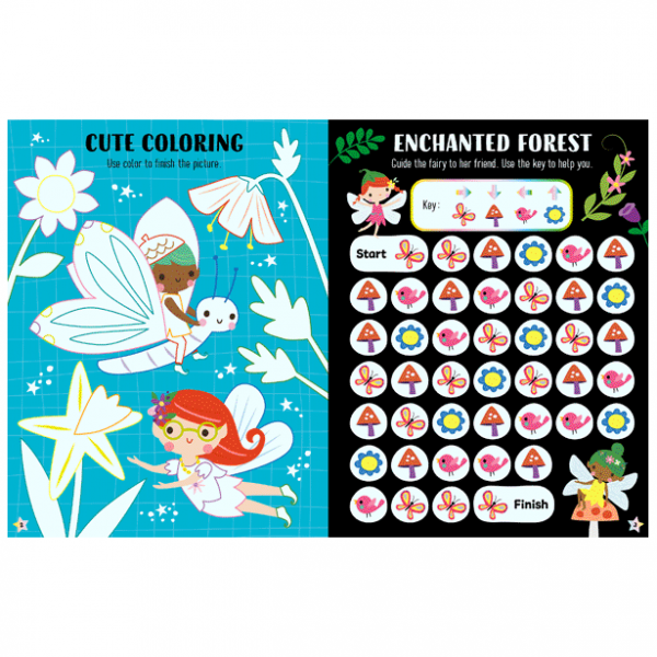 Libro de Actividades del País de las Hadas - Brilla en la Oscuridad